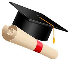 Grad cap and scroll