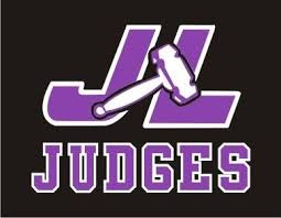 JL letters with gavel in between